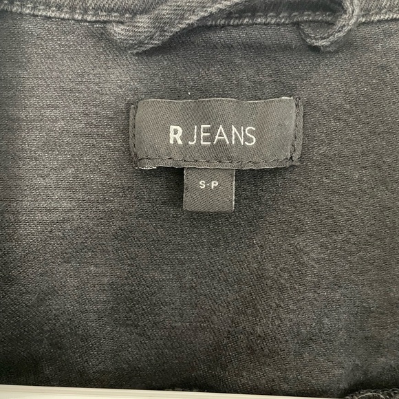 R Jeans Black Denim Jacket – Classic Fit, Size S.P - Picture 3 of 7